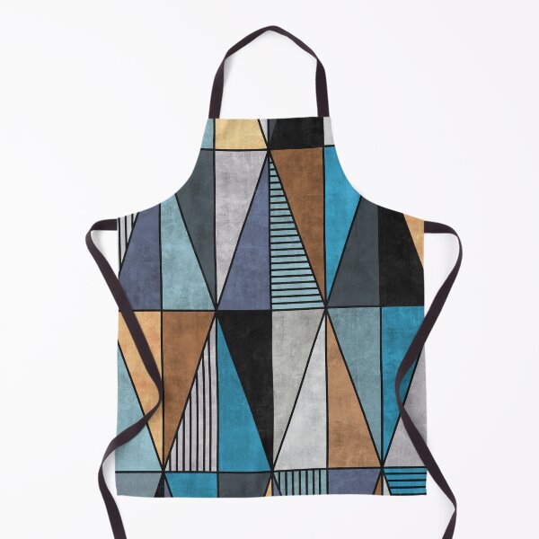Item preview, Colorful Concrete Triangles - Blue, Grey, Brown designed and sold by Zoltan Ratko.