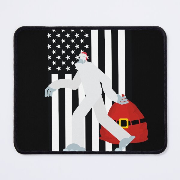 Item preview, Christmas Bigfoot with USA Flag- Sasquatch Xmas Costume designed and sold by CaitU.