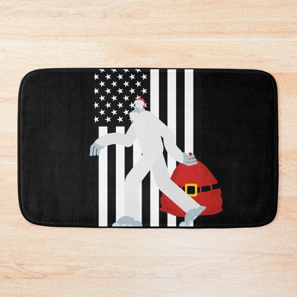 Item preview, Christmas Bigfoot with USA Flag- Sasquatch Xmas Costume designed and sold by CaitU.
