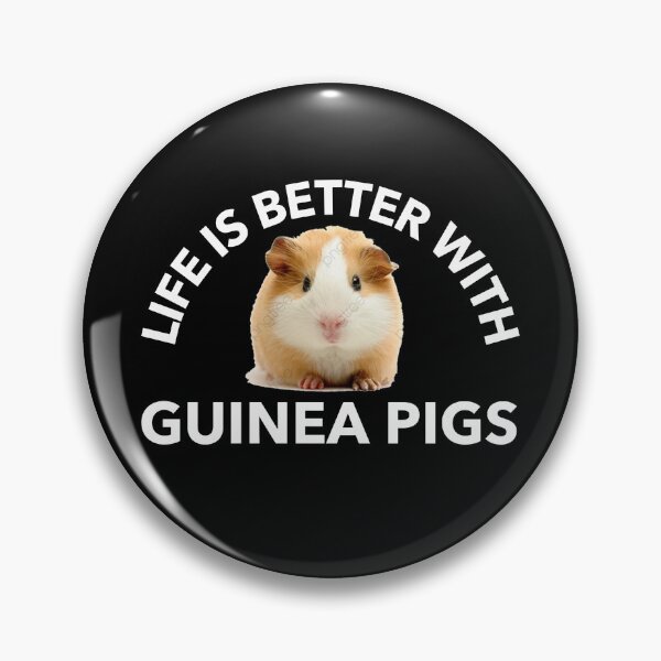 Item preview, Life is Better with Guinea Pigs -funny cavy design in white text designed and sold by katiekendall.
