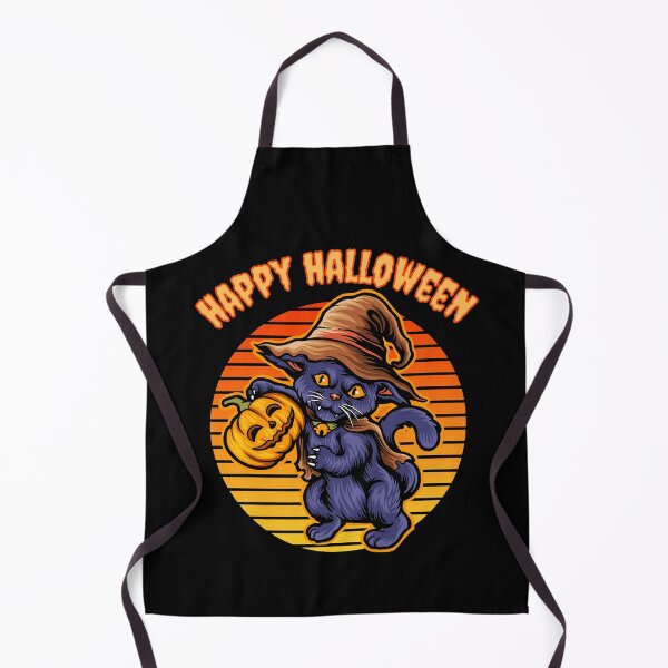 Item preview, Witch Cat Halloween Scary Pumpkins designed and sold by libbergina.