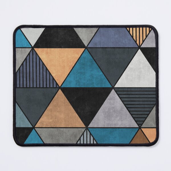Item preview, Colorful Concrete Triangles 2 - Blue, Grey, Brown designed and sold by Zoltan Ratko.