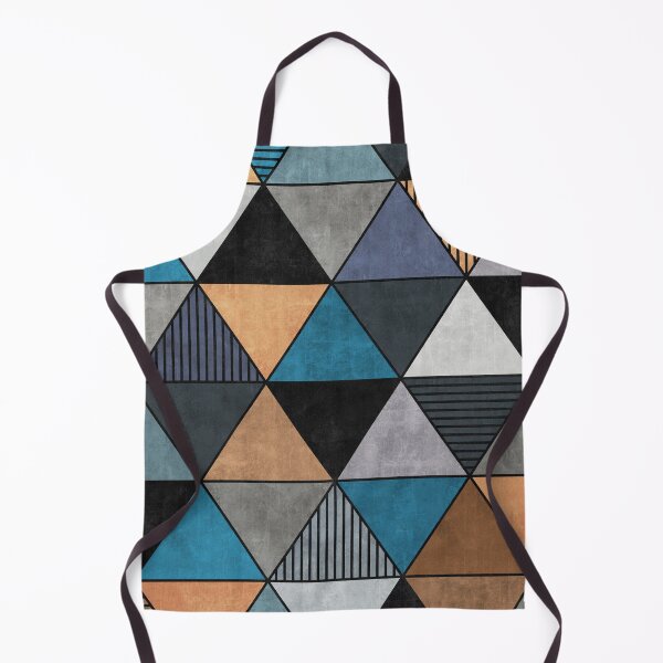 Item preview, Colorful Concrete Triangles 2 - Blue, Grey, Brown designed and sold by Zoltan Ratko.