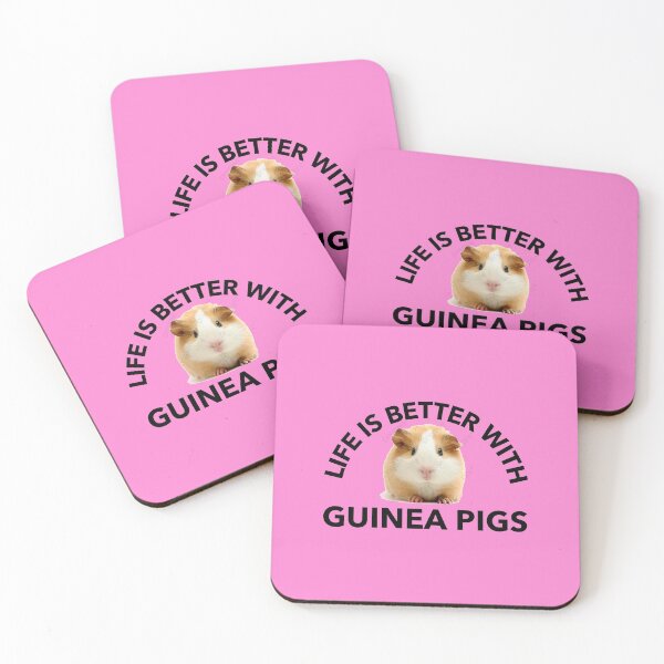 Item preview, Life is Better with Guinea Pigs -funny cavy design in black text 2 designed and sold by katiekendall.