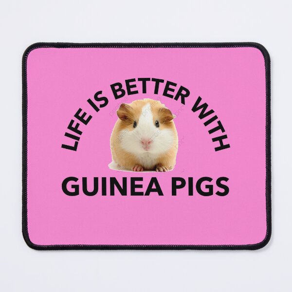 Item preview, Life is Better with Guinea Pigs -funny cavy design in black text 2 designed and sold by katiekendall.