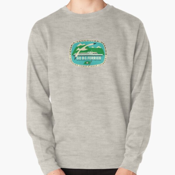 BC Ferries Victoria Vancouver Vintage Travel Decal Pullover Sweatshirt