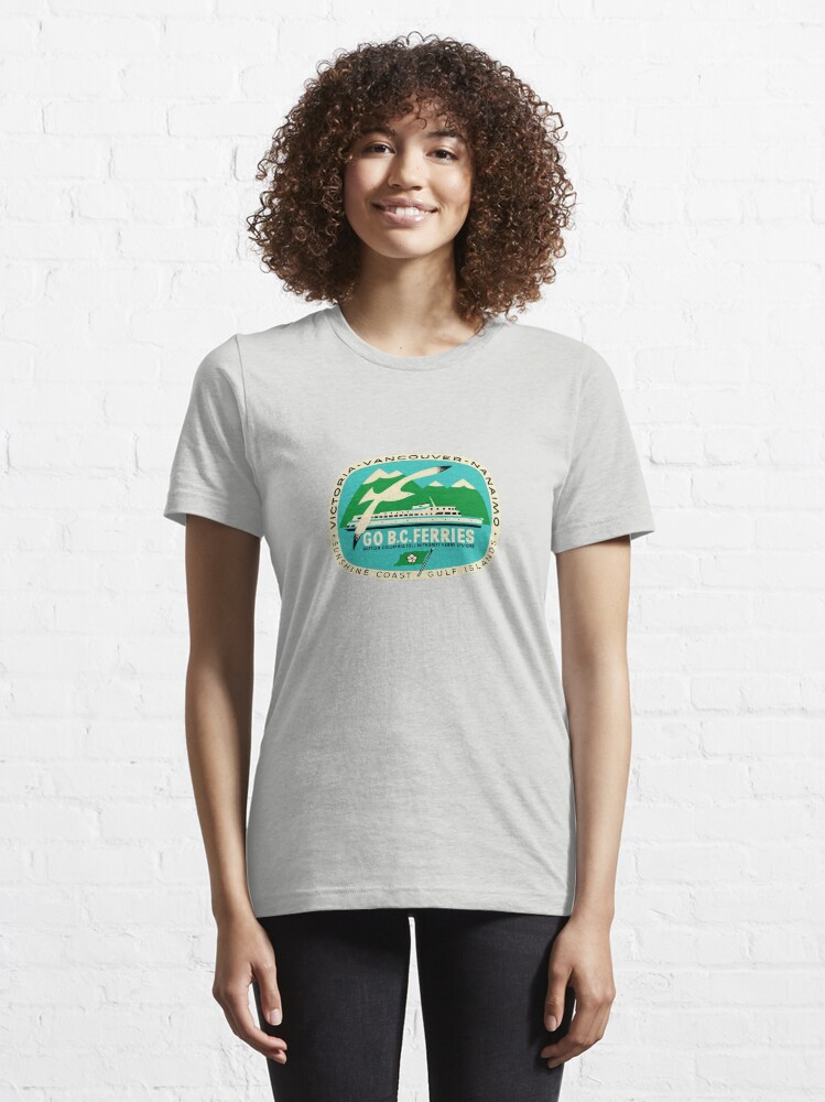 "BC Ferries Victoria Vancouver Vintage Travel Decal" Tshirt for Sale
