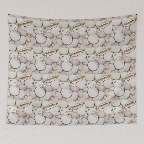 Item preview, Pebbles, Cockle & Spiral Shells designed and sold by Fiona Cross.