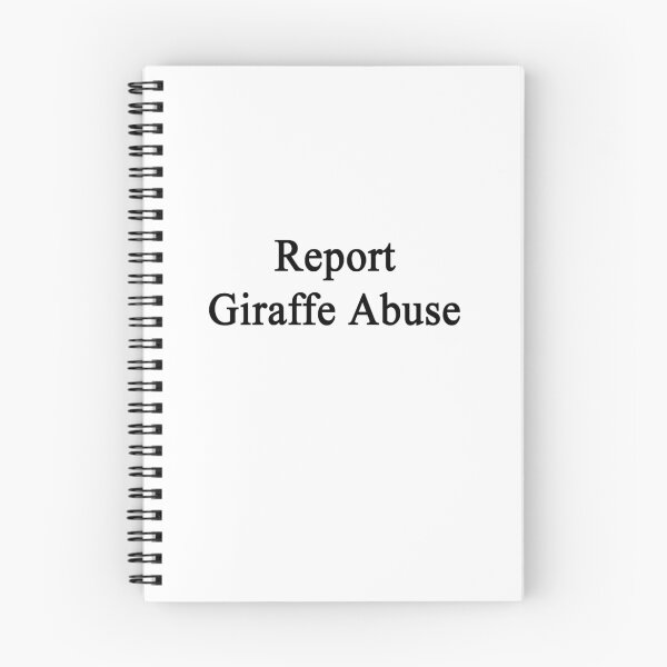 Item preview, Report Giraffe Abuse  designed and sold by supernova23.