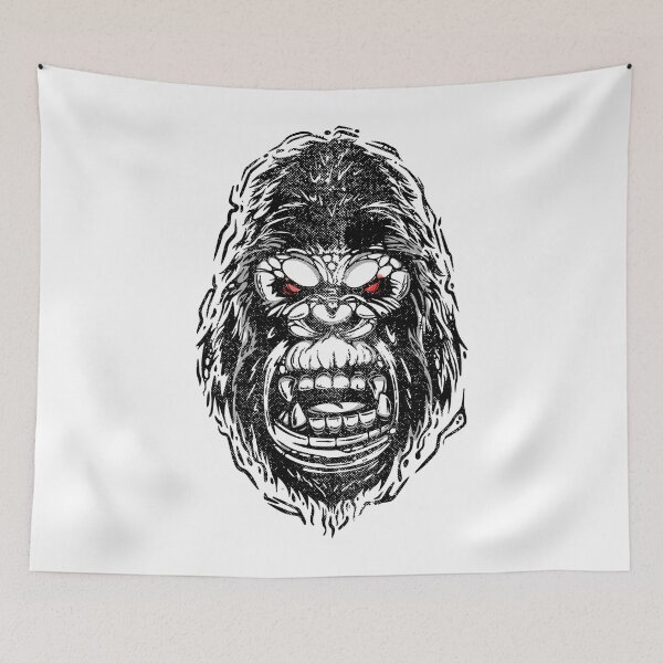 Item preview, Gorilla head designed and sold by manuvila.