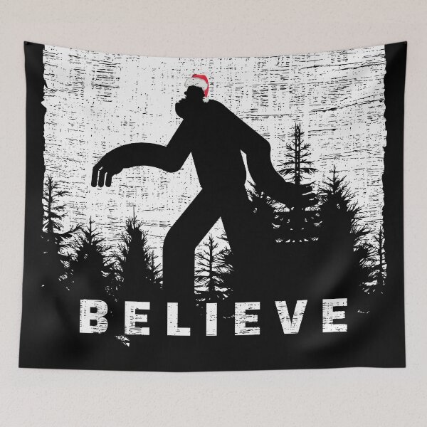 Item preview, Christmas Bigfoot Believe (Grunge)- Sasquatch Xmas Costume designed and sold by CaitU.