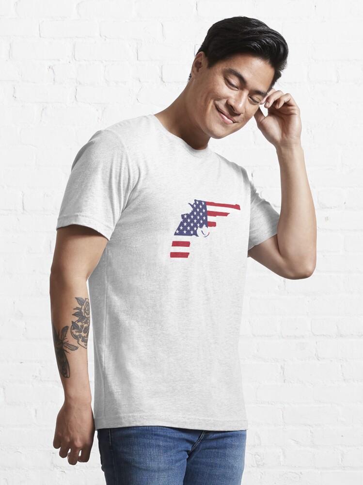 Gun Flag Relaxed Fit T Shirt, S-3XL