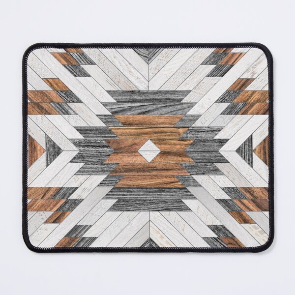 Urban Tribal Pattern No.8 - Aztec - Wood Mouse Pad