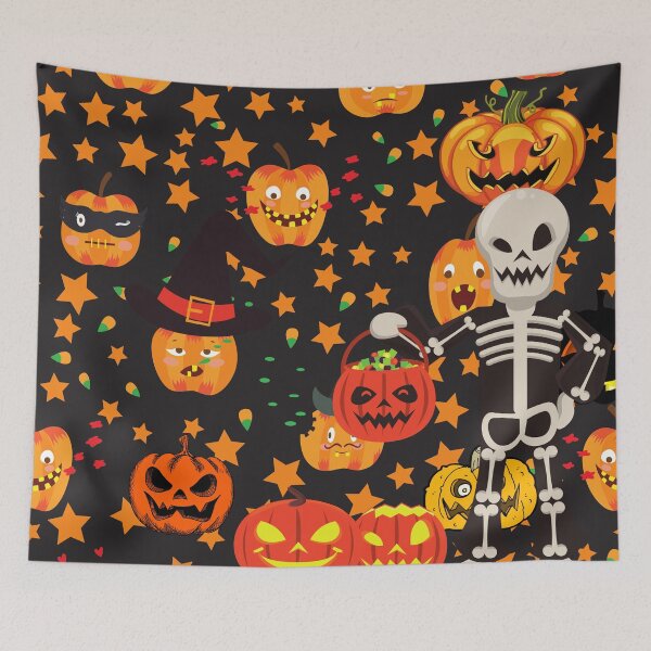 Item preview, Pumpkin and skeletons designed and sold by Miladesigner1.