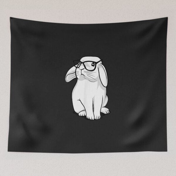 Item preview, Funny Rabbit Hipster Bunny Geek Nerd Women Girls Kids Boys  designed and sold by debsapi.
