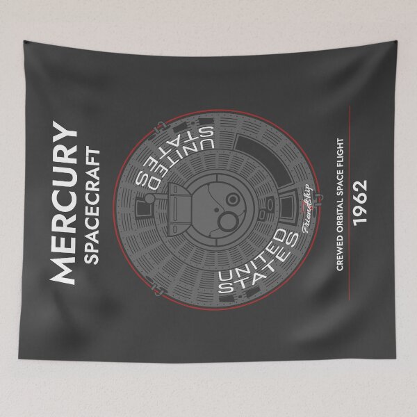Item preview, Mercury Spacecraft. Crewed Orbital Space Flight. 1962 designed and sold by BGALAXY.