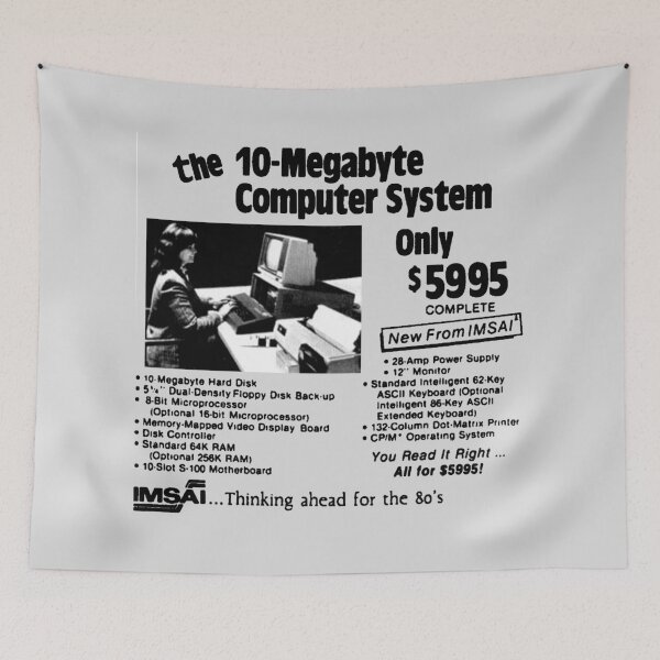 Item preview, 10 MEGABYTE COMPUTER SYSTEM - ADVERT designed and sold by ThrowbackAds.