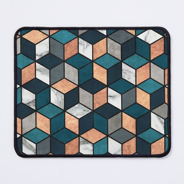 Item preview, Copper, Marble and Concrete Cubes with Blue designed and sold by Zoltan Ratko.