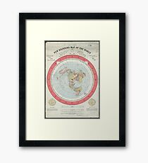 Flat Earth Framed Print