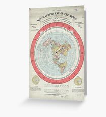 Flat Earth Greeting Card