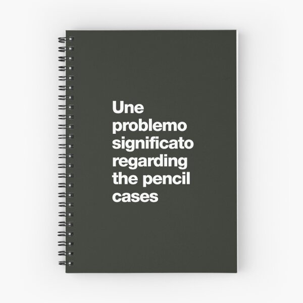 Item preview, Une problemo significato regarding the pencil cases   designed and sold by TLPChoodies.