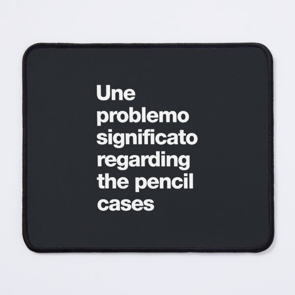 Item preview, Une problemo significato regarding the pencil cases designed and sold by TLPChoodies.