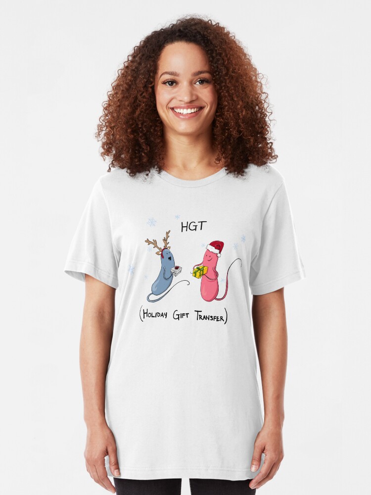 Alternate view of Holiday Bacteria HGT Slim Fit T-Shirt