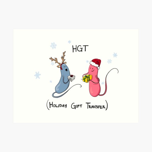 Holiday Bacteria HGT Art Print