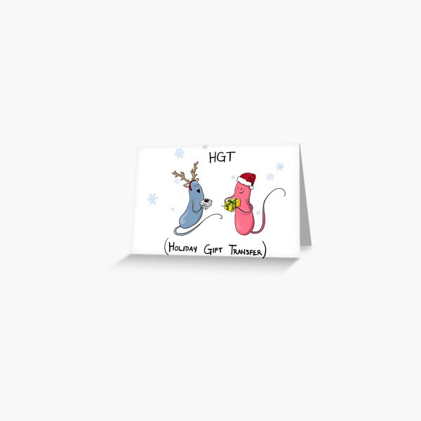 Holiday Bacteria HGT Greeting Card