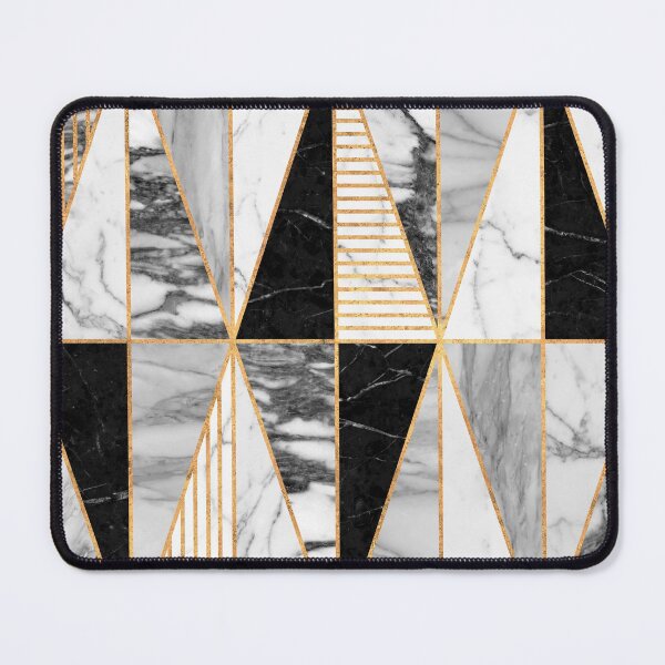 Item preview, Marble Triangles - Black and White designed and sold by Zoltan Ratko.