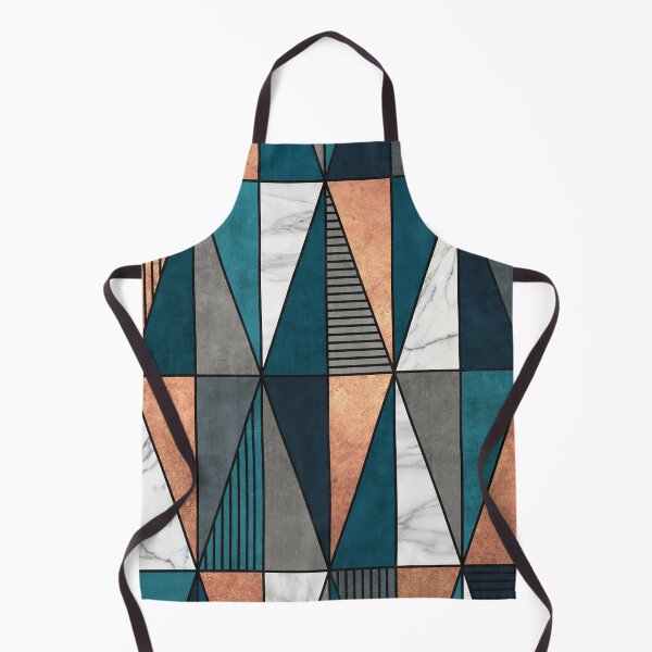 Item preview, Copper, Marble and Concrete Triangles with Blue designed and sold by Zoltan Ratko.