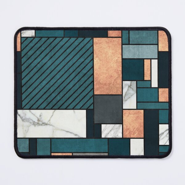 Item preview, Random Pattern - Copper, Marble, and Blue Concrete designed and sold by Zoltan Ratko.