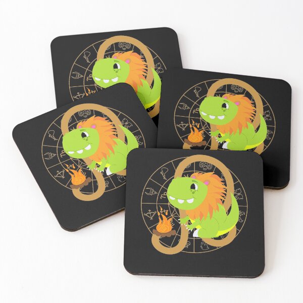 Item preview, Cute Leo Zodiac Sign Lion Astrology T-Rex Dinosaur Horoscope designed and sold by RJ-Art.