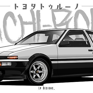 Hachi-Roku Trueno AE86 Car Initial-D Anime JDM Vinyl Decal Die Cut Sti –  CaliBear Prints