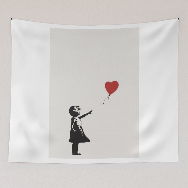 Item preview, Banksy Girl With Red Balloon designed and sold by SharpWallArts.