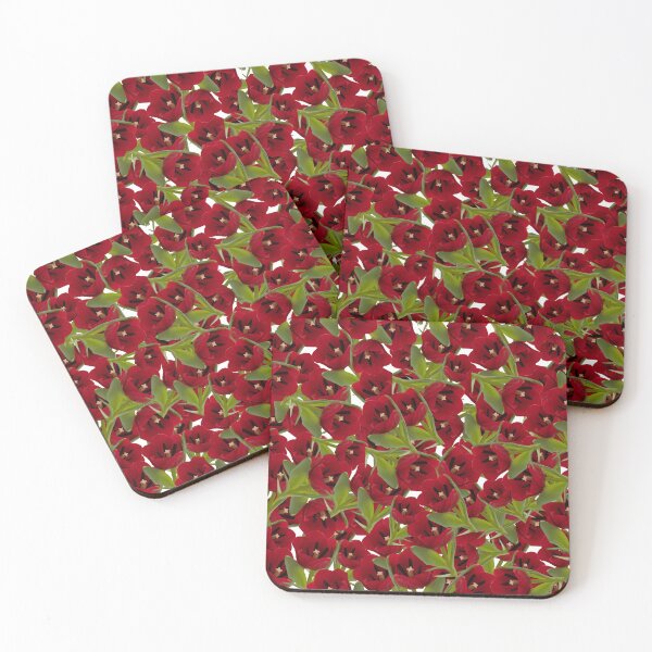 Item preview, Beautiful red real tulips flowers spring garden bloom  designed and sold by TheSeasonalYard.