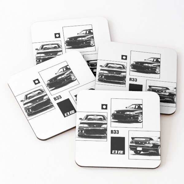 Aperçu de l'œuvre NISSAN SKYLINE GT-R R33 Archives noires et blanches créée et vendue par Cero81.