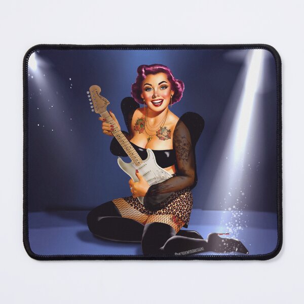 Item preview, M&m Designs - Rocker pin-up designed and sold by chimpunilustracion.