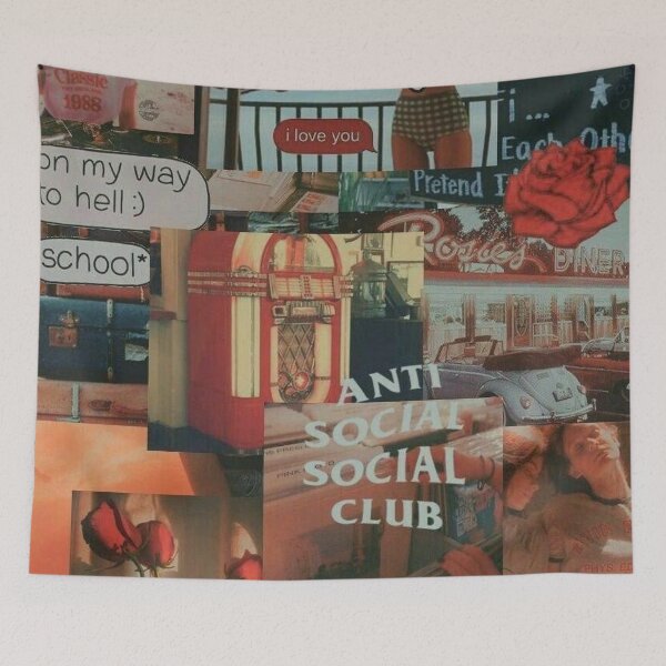 Item preview, Anti-social life aesthetics designed and sold by TheBrotherHouse.