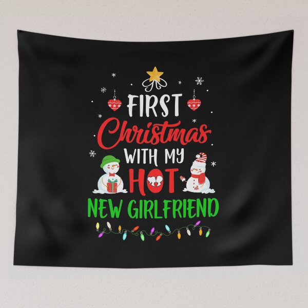 Item preview, First Christmas With My Hot New Girlfriend Funny Couple Gift designed and sold by cadieuxart.