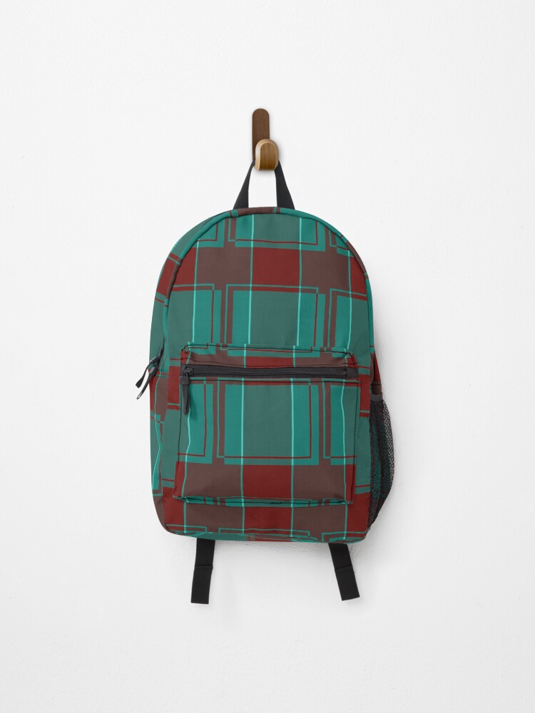 Thumbnail 1 of 3, Backpack, Plaid Patterns Design Number 40 designed and sold by ClassyPatterns.