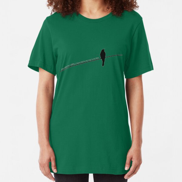 Bird on a wire Slim Fit T-Shirt