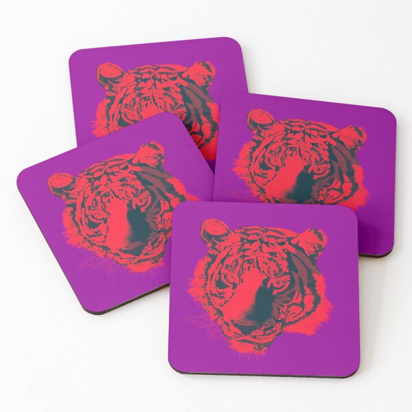 Item preview, Tiger portrait (magenta red) designed and sold by Isabelle-T.