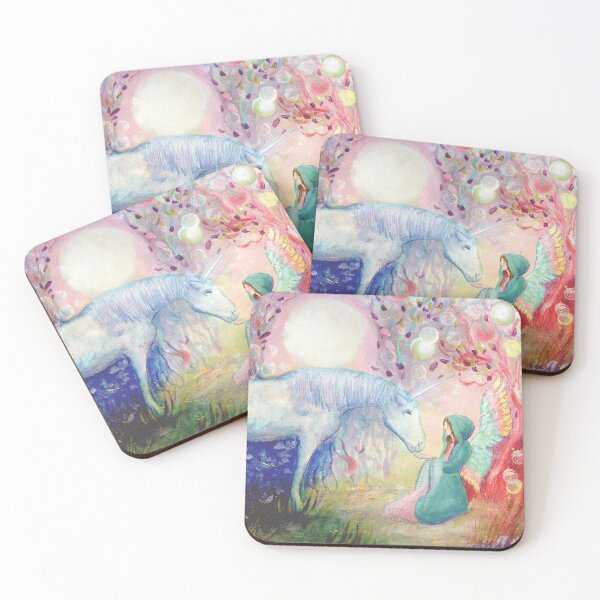 Item preview, Angel and Unicorn friends designed and sold by Faerywhispering.