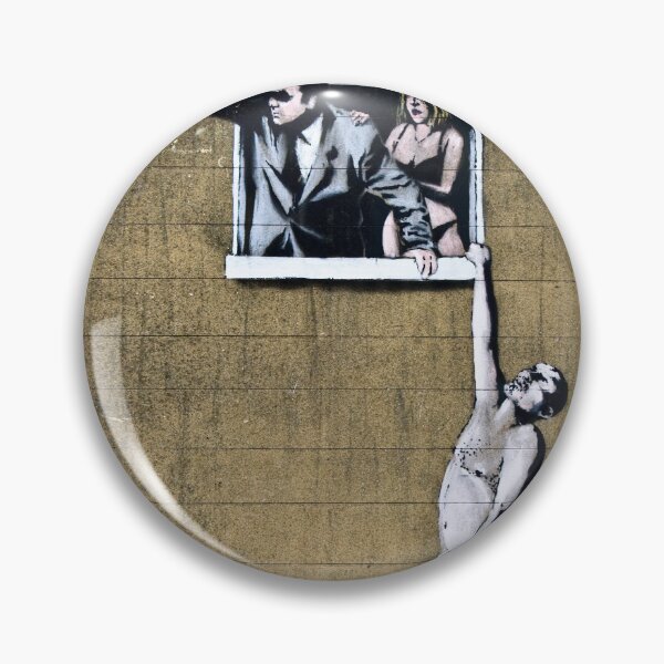 Item preview, Banksy Well Hung Lover designed and sold by SharpWallArts.