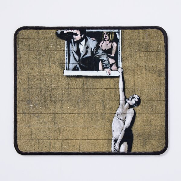 Item preview, Banksy Well Hung Lover designed and sold by SharpWallArts.