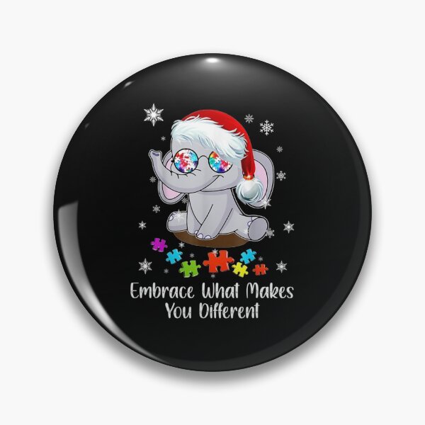 Item preview, Autism Christmas Embrace Makes You Different Elephants Xmas designed and sold by lehienanh.