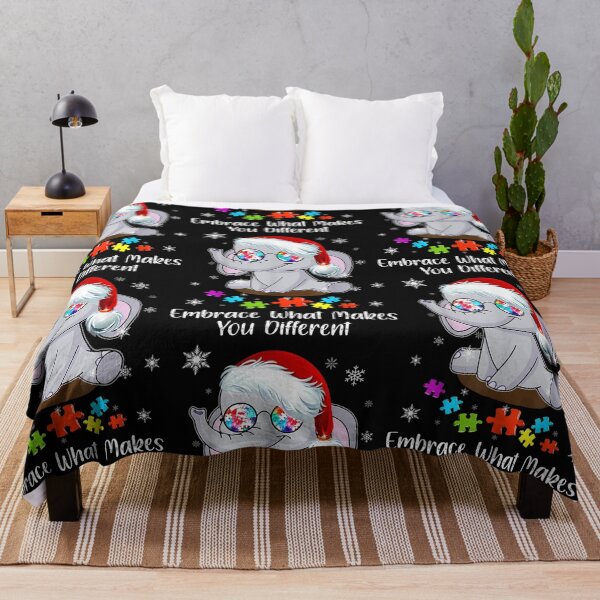 Item preview, Autism Christmas Embrace Makes You Different Elephants Xmas designed and sold by lehienanh.
