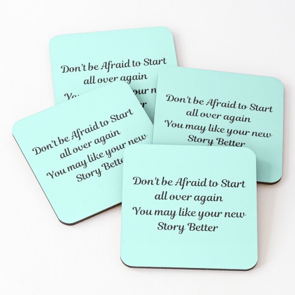 Item preview, Don't be afraid to start all over again, You may like your new story better designed and sold by chahakisha.