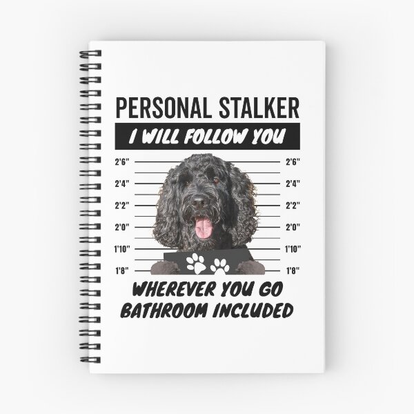 Artikelvorschau, Persönlicher Stalker-Hund – Schwarzer Labradoodle entworfen und verkauft von More Cute Dogs.
